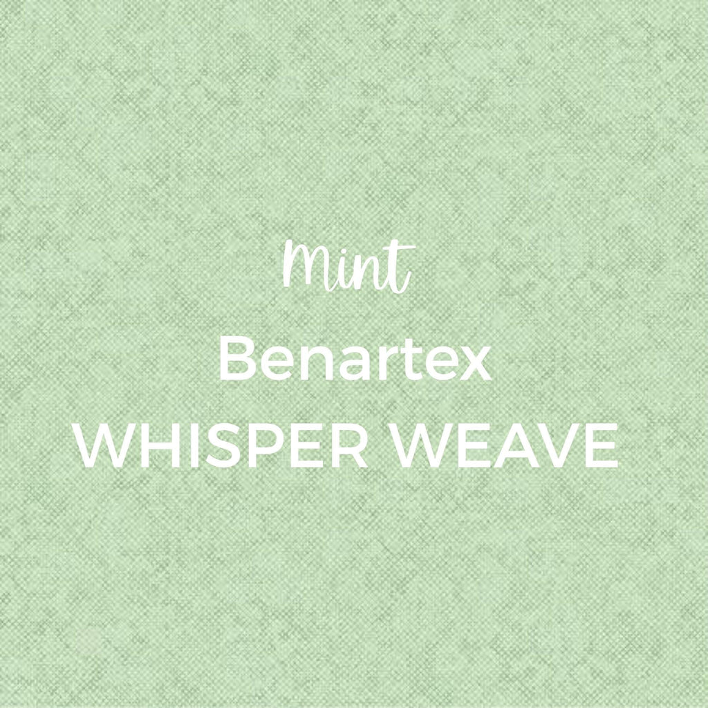 Mint Benartex/WHISPER WEAVE Fabric Collection by Nancy Halvorsen. - Quilting Fabric by the Yard