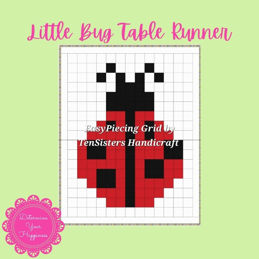 Little Bug Quilt Pattern - Beginner Friendly, Easy Foundation Piecing, Includes EasyPiecing Grid