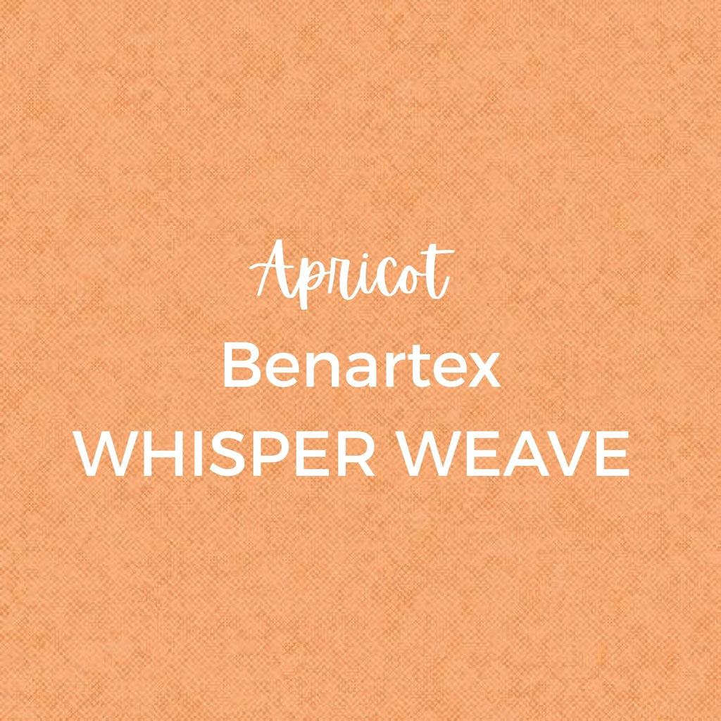 Apricot Benartex/WHISPER WEAVE Fabric Collection by Nancy Halvorsen - Quilting Fabric by the Yard