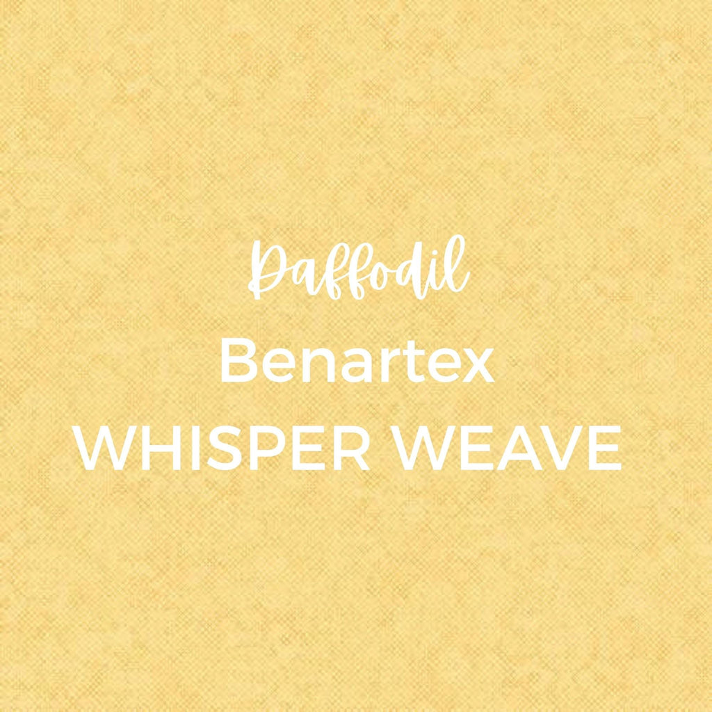Daffodil Benartex/WHISPER WEAVE Fabric Collection by Nancy Halvorsen. - Quilting Fabric by the Yard