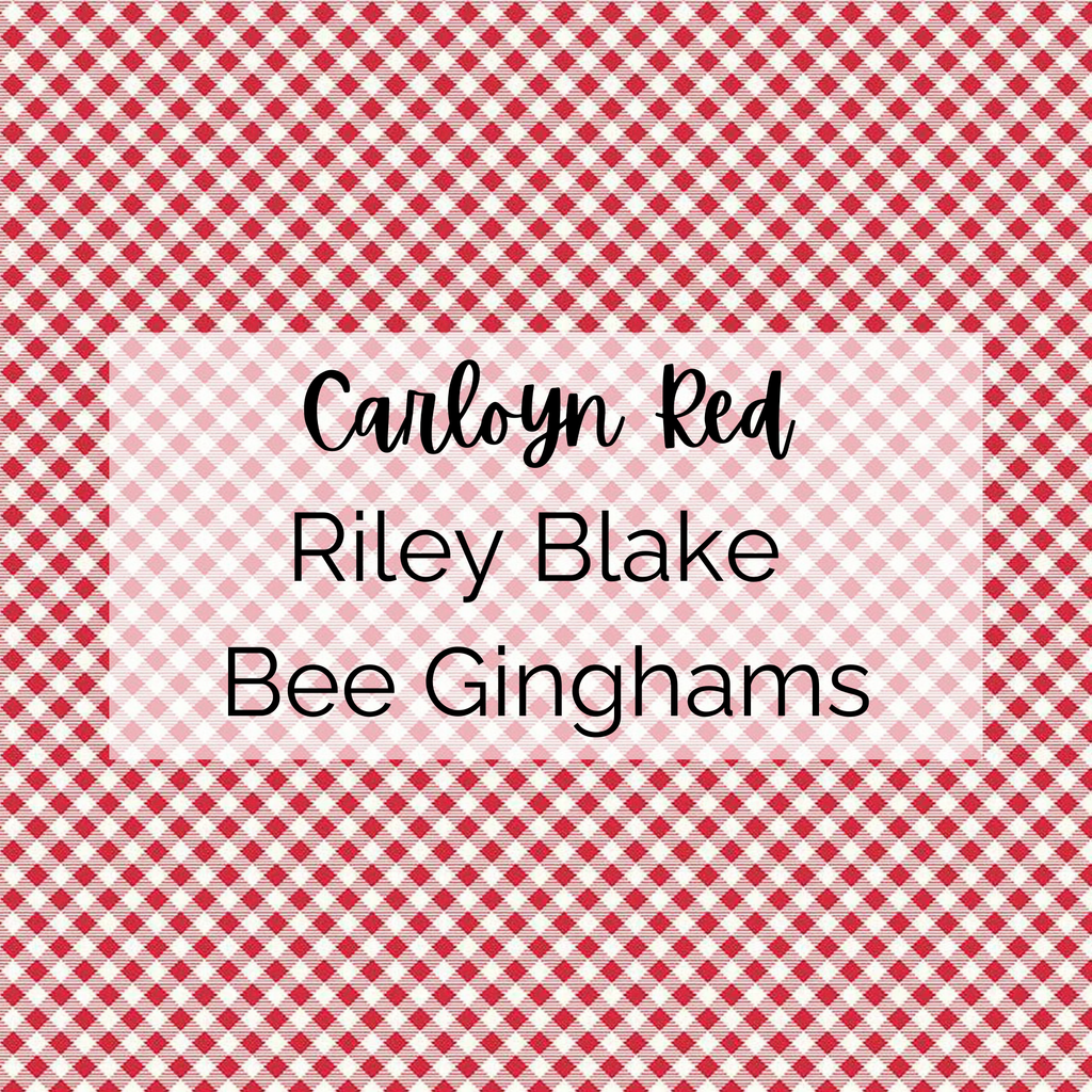Bee Ginghams/Carolyn Plaid Print (Red and White)/ Fabric - Riley Blake Cotton, Quilting Fabric by the Yard