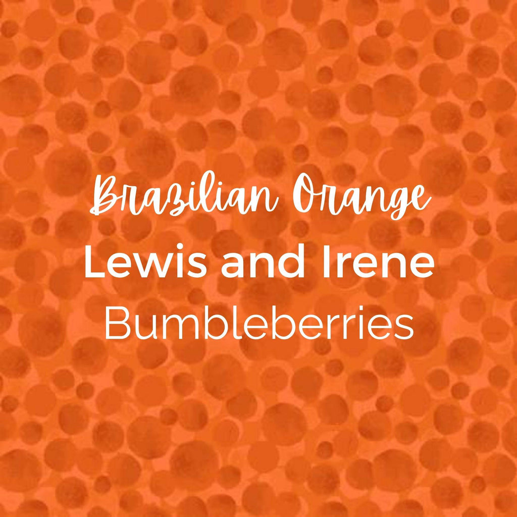 Brazilian Orange/Lewis and Irene/Bumbleberries -Quilting Fabric by the Yard