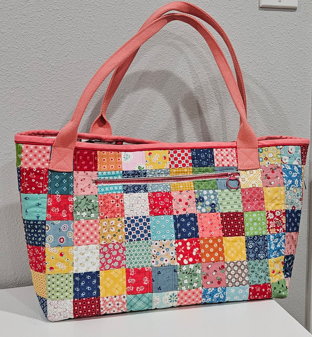 Tote Bag Pattern and Grid