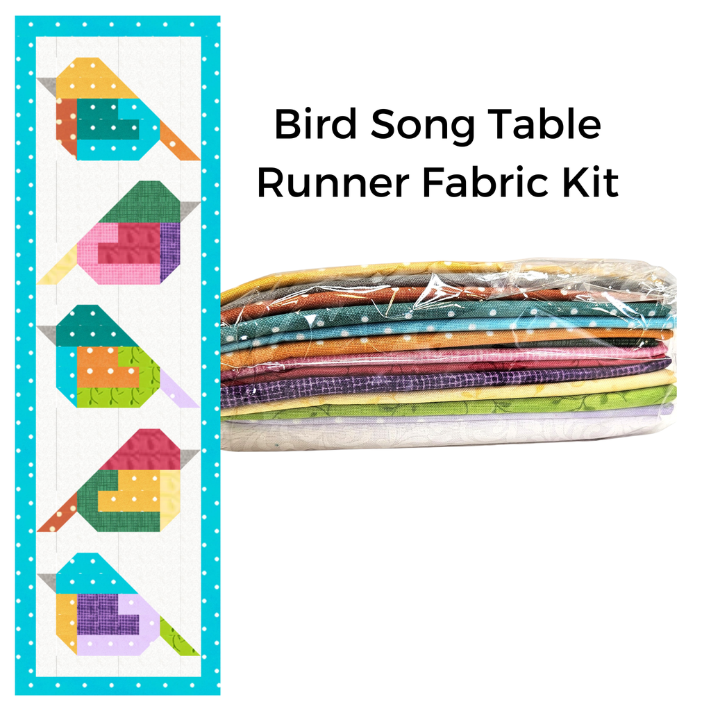 Bird Song Table Runner Fabric Kit for Class