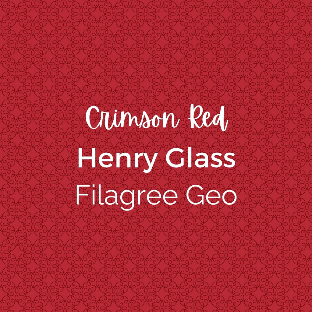 CRIMSON FILAGREE GEO/Henry Glass/Modern Melody Basics - Quilting Fabric by the Yard