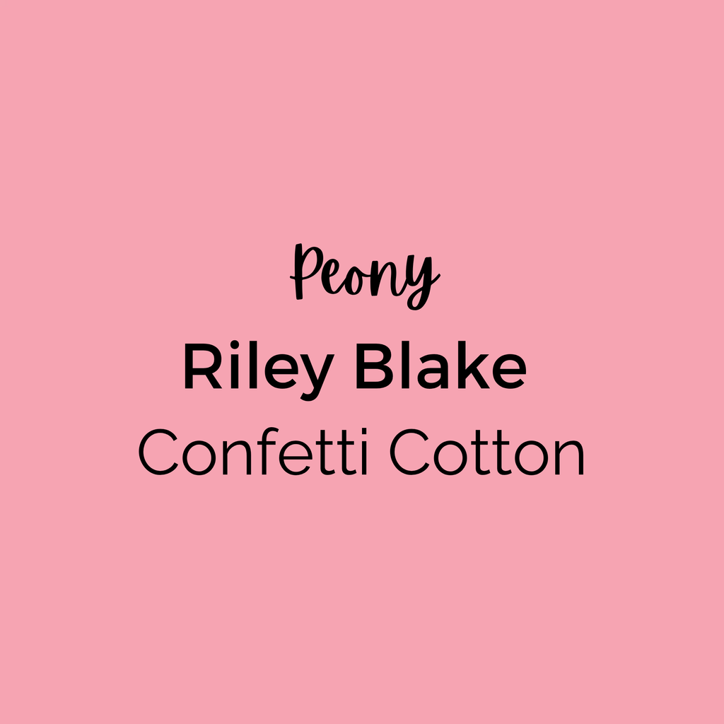 Confetti Cotton Solids Peony Quilting Fabric - Riley Blake - 100% Cotton by the Yard