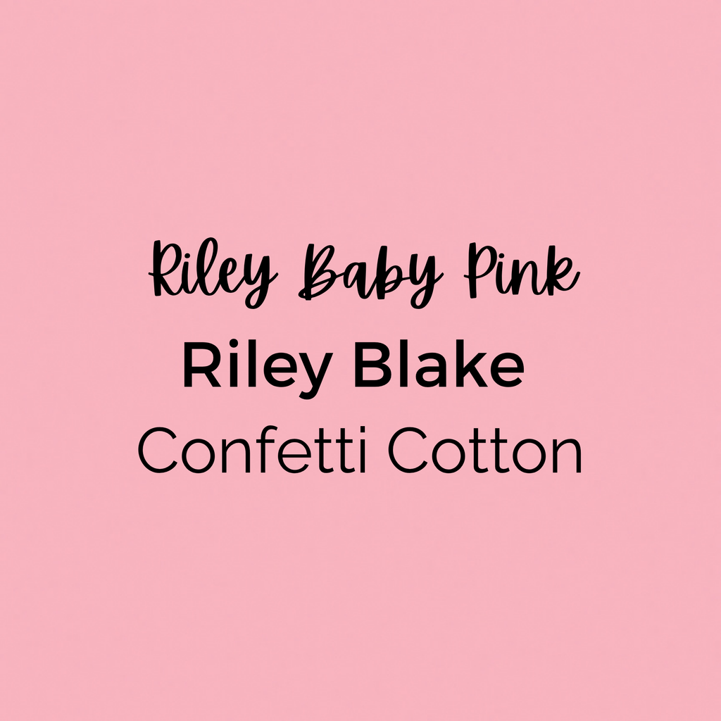 Confetti Cotton Solids Riley Baby Pink Quilting Fabric - Riley Blake - 100% Cotton by the Yard