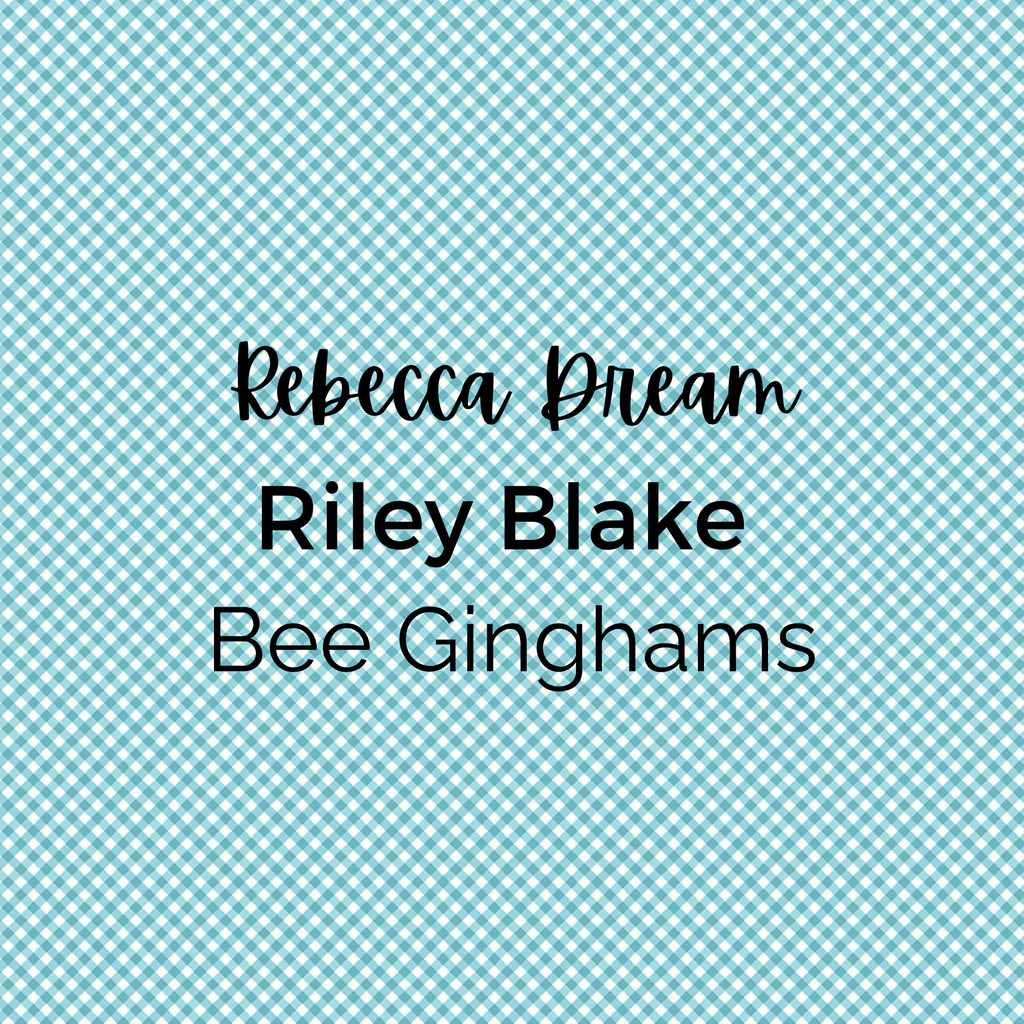 Rebecca Dream Bee Ginghams Quilting Fabric - Riley Blake - 100% Cotton by the Yard