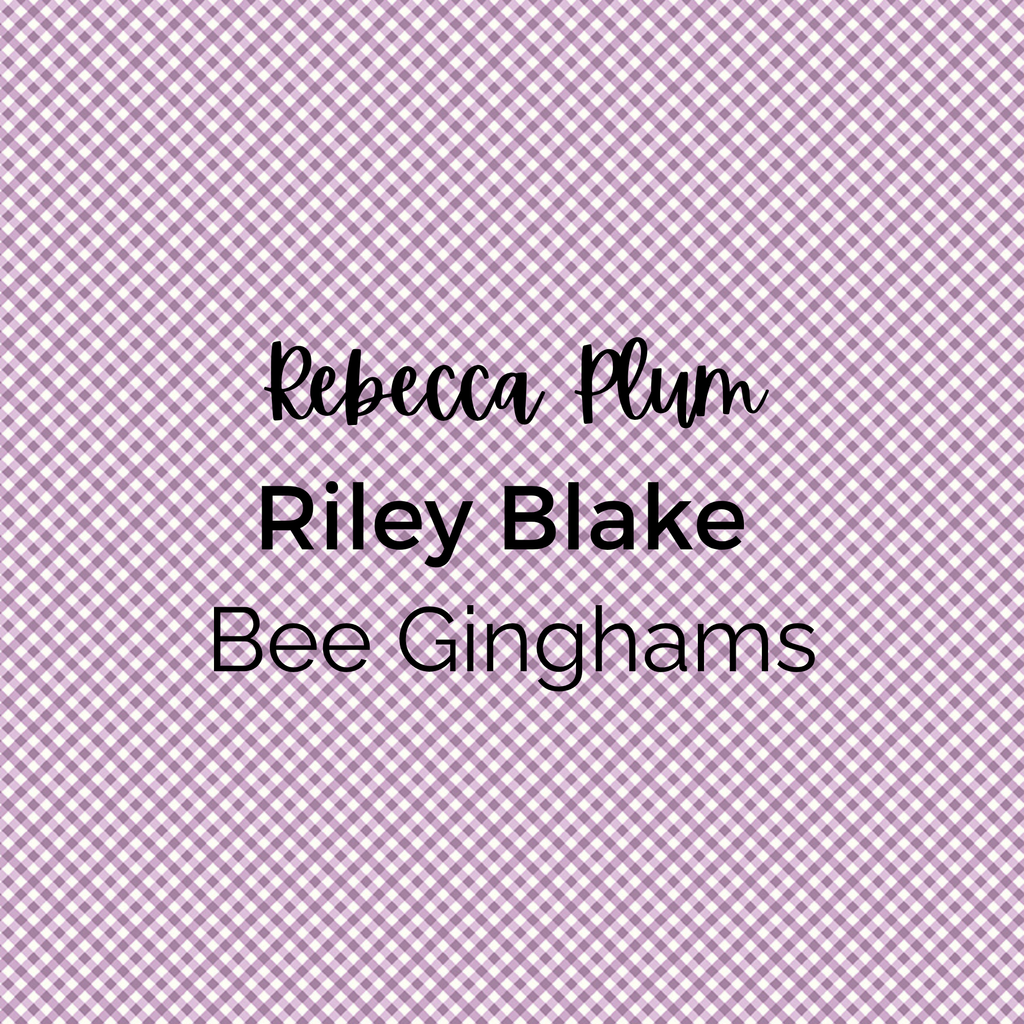 Rebecca Plum Bee Ginghams Quilting Fabric - Riley Blake - 100% Cotton by the Yard