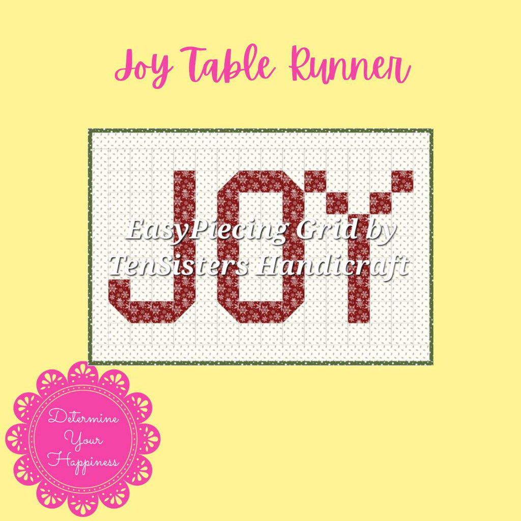 FREE Simple Joy Pattern with purchase 1 panel of EasyPiecing Grid from Ten Sisters Handicraft. Printed foundation, Grid Quilting, Sewing Grid.
