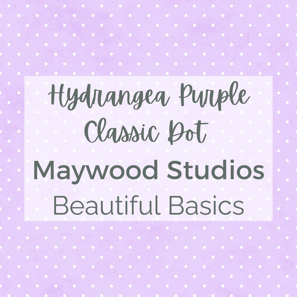 HYDRANGEA PURPLE Classic Dot/Maywood Studios/Beautiful Basics - Quilting Fabric by the Yard
