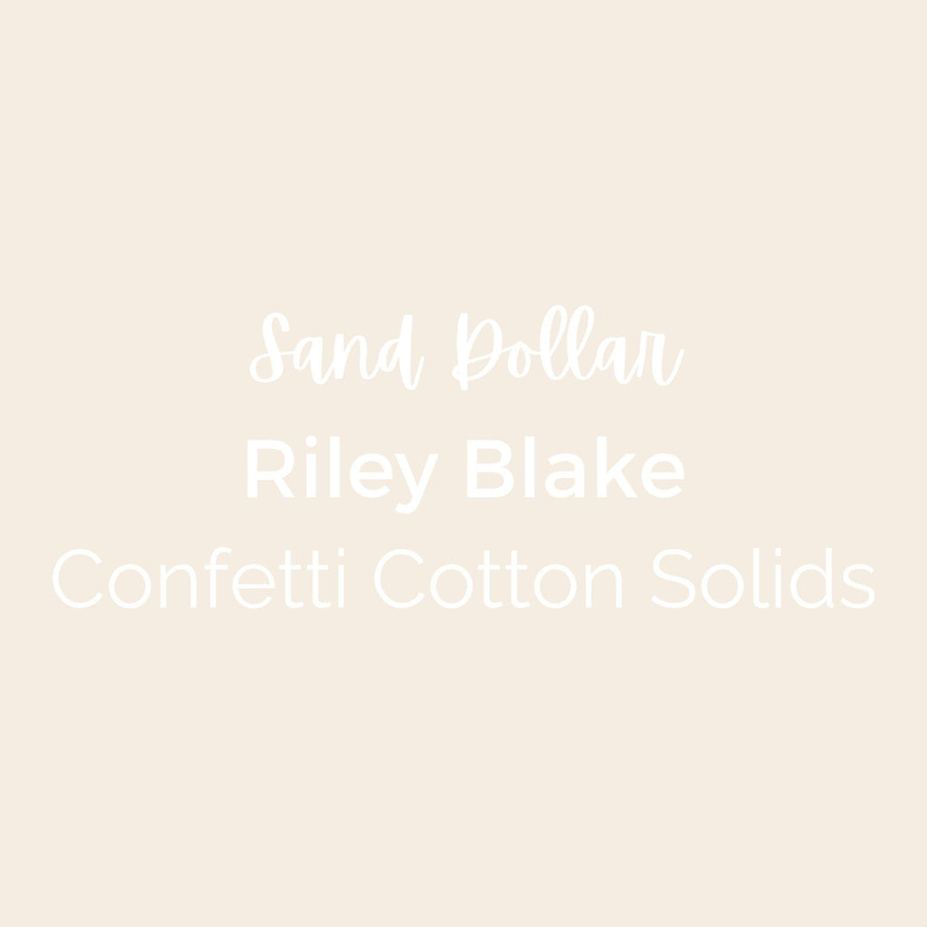 Confetti Cotton Solids/Sand Dollar/Fabric - Riley Blake Cotton, Quilting Fabric by the Yard