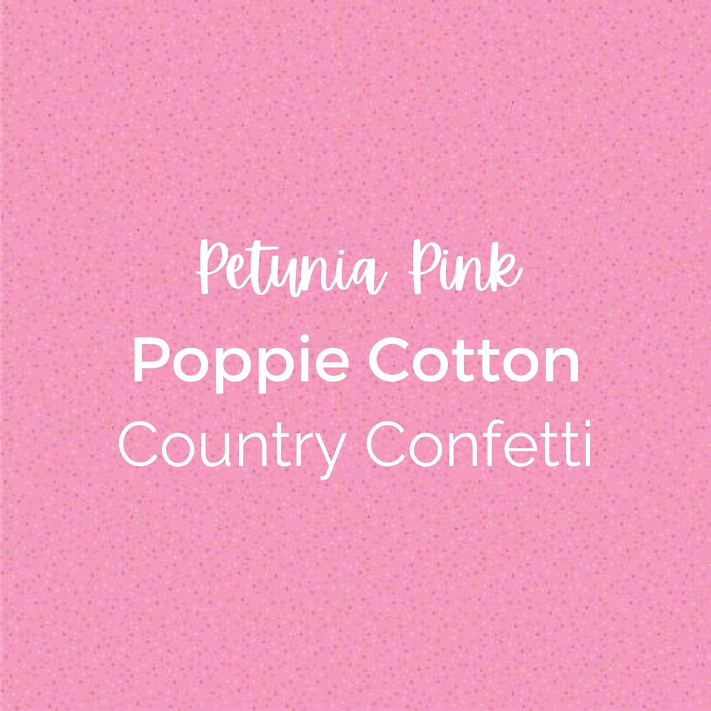 PETUNIA PINK/Poppie Cotton/Country Confetti -Quilting Fabric by the Yard