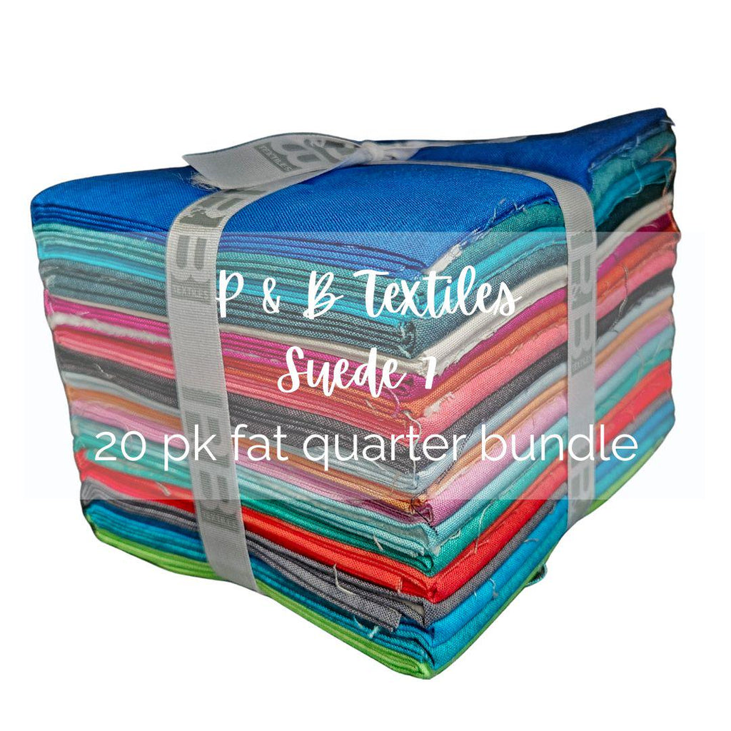 P&B Textiles Suede 7 -Fat Quarter Bundle, 20-Pack