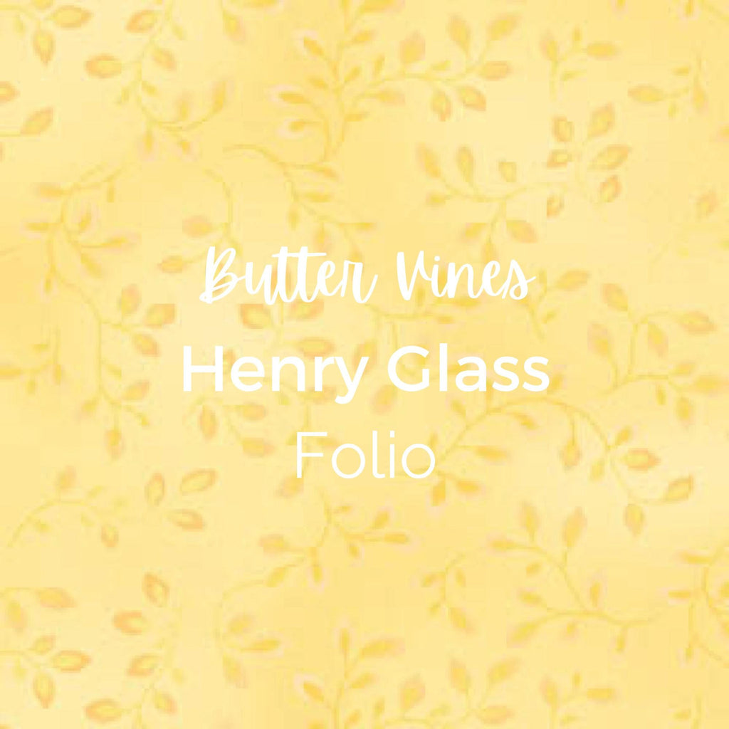 BUTTER VINES/Henry Glass/Folio - Quilting Fabric by the Yard