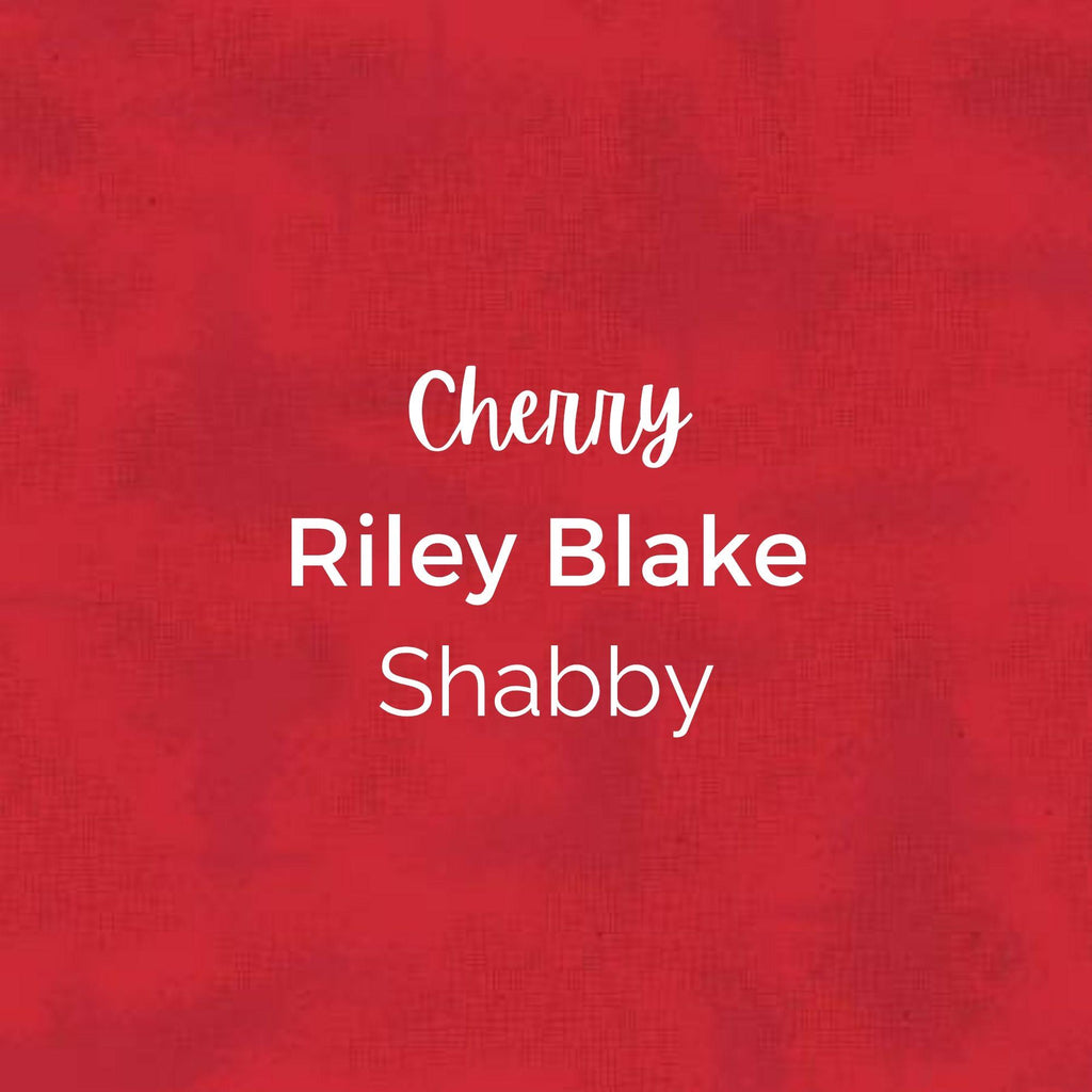 Shabby/Cherry Red/Fabric - Riley Blake Cotton, Quilting Fabric by the Yard