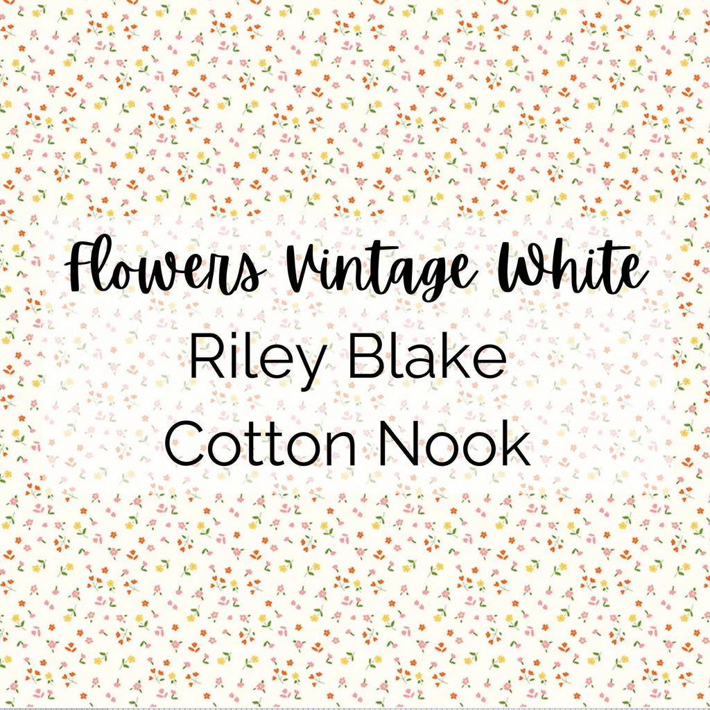 Cotton Nook/Flowers (Vintage White)/Riley Blake