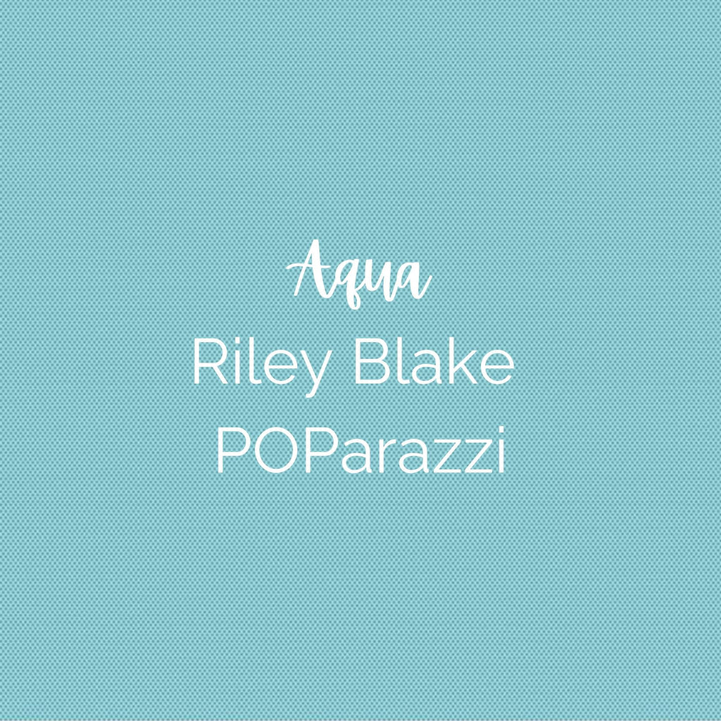 PoParazzi/Aqua/ Fabric - Riley Blake Cotton, Quilting Fabric by the Yard