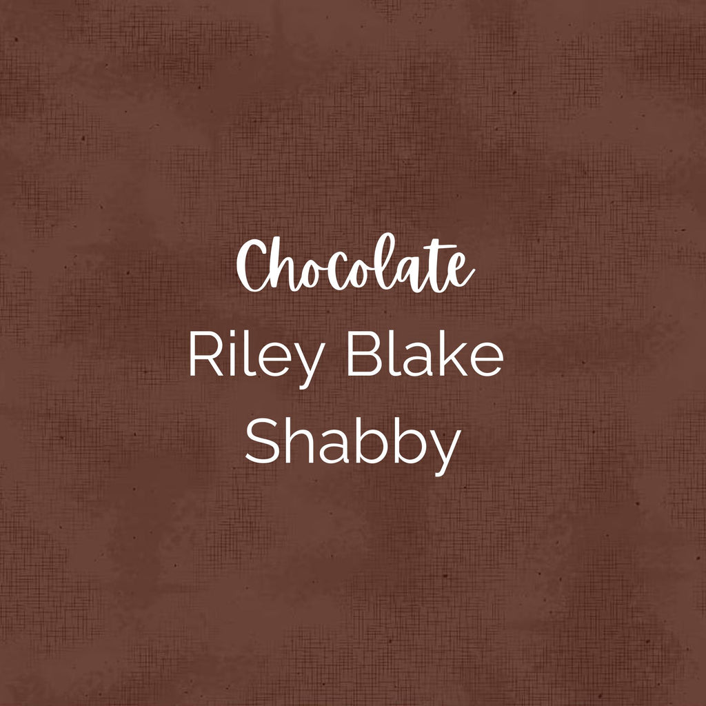 Shabby/Chocolate Brown/ Fabric - Riley Blake Cotton, Quilting Fabric by the Yard