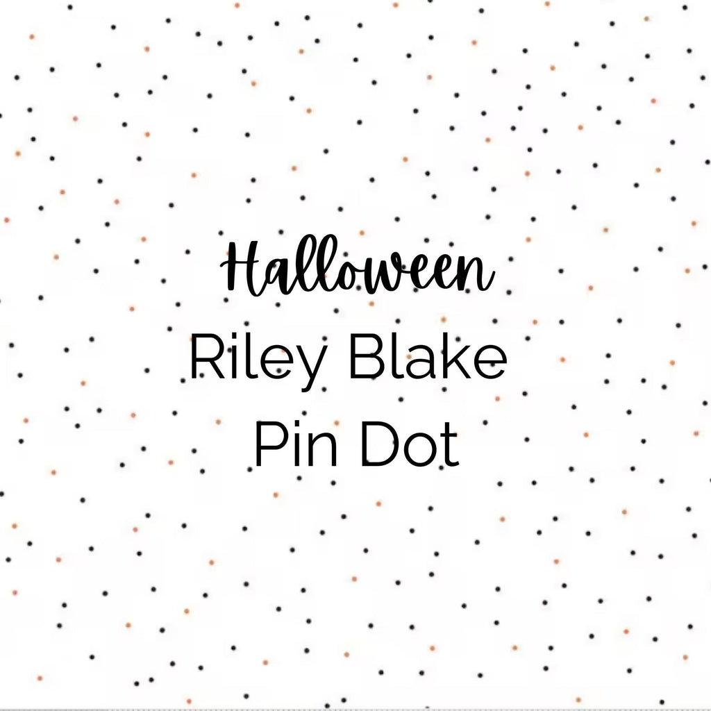 PIN DOT/Halloween/ Fabric - Riley Blake Cotton, Quilting Fabric by the Yard
