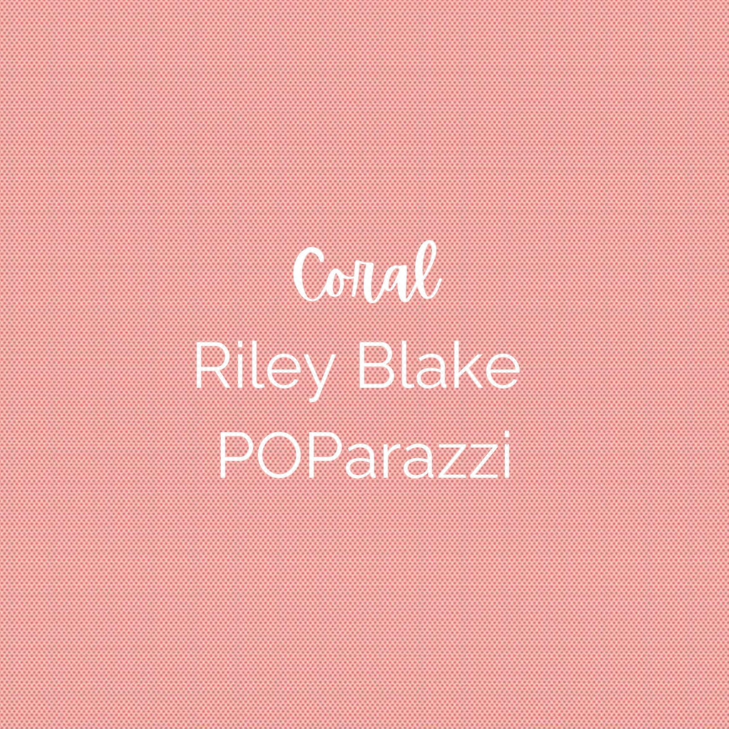 PoParazzi/Coral Pink/ Fabric - Riley Blake Cotton, Quilting Fabric by the Yard