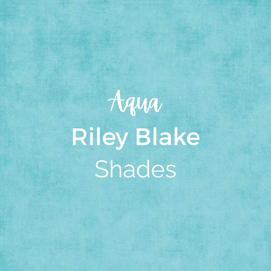 SHADES FABRIC/Aqua/Riley Blake Fabric- Cotton, Quilting Fabric by the Yard