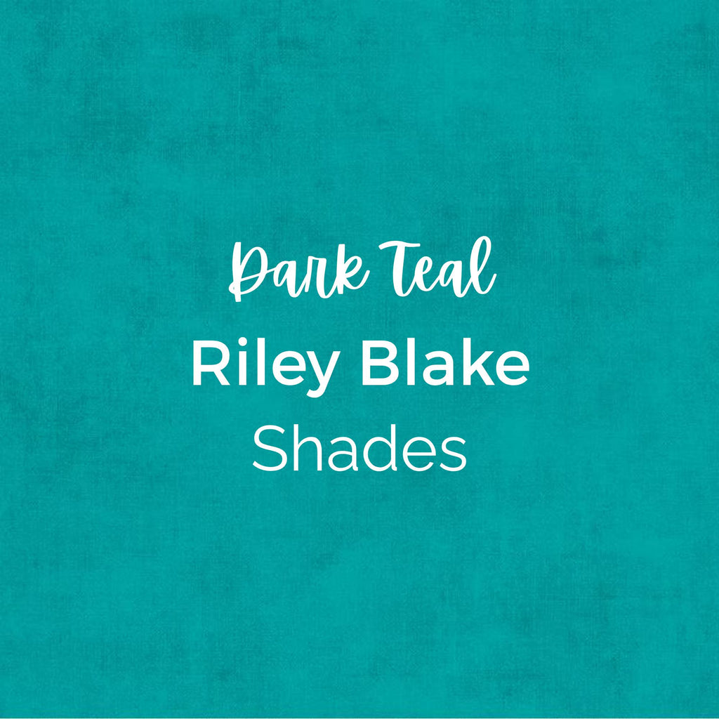 SHADES FABRIC/Dark Teal/Riley Blake Fabric- Cotton, Quilting Fabric by the Yard