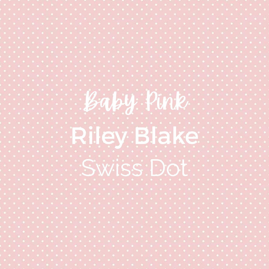 SWISS DOTS FABRIC/Baby Pink/Riley Blake Fabric- Cotton, Quilting Fabric by the Yard