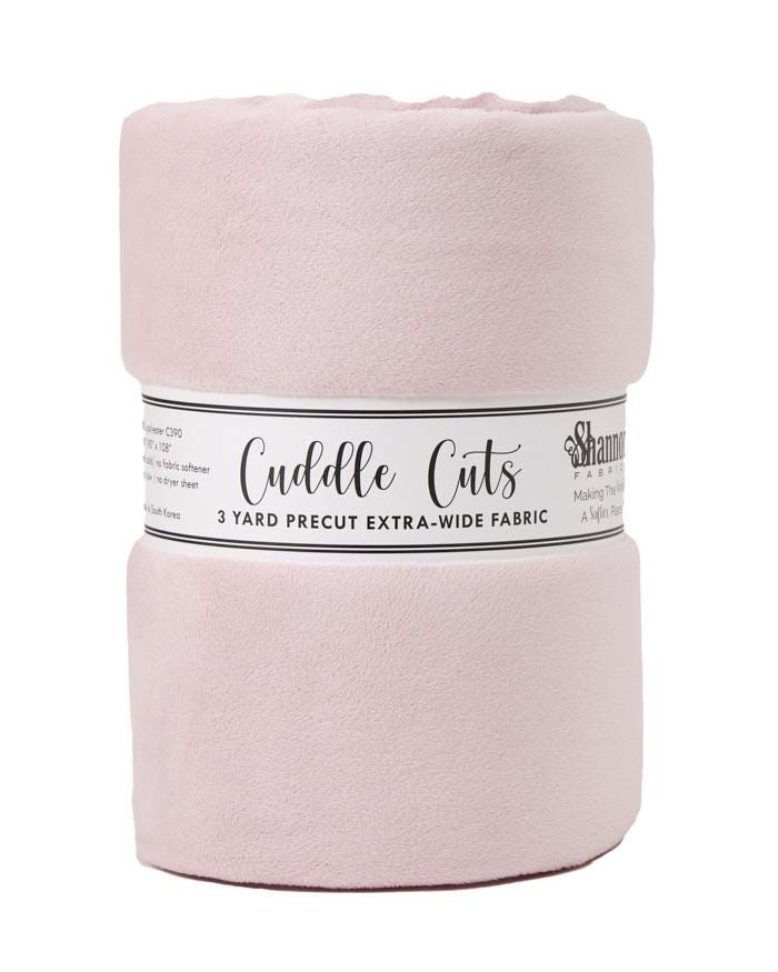 3 Yard Cuddle3 Minky 90" Cut, Quilt Backs 13 colors to choose from.