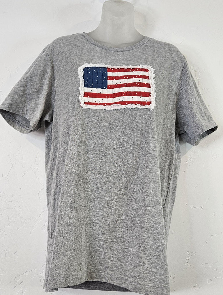 American Flag Shirts 1 panel Half-Inch Finished EasyPiecing Grid by Ten Sisters Handicraft Printed foundation Quilting & Sewing Grid