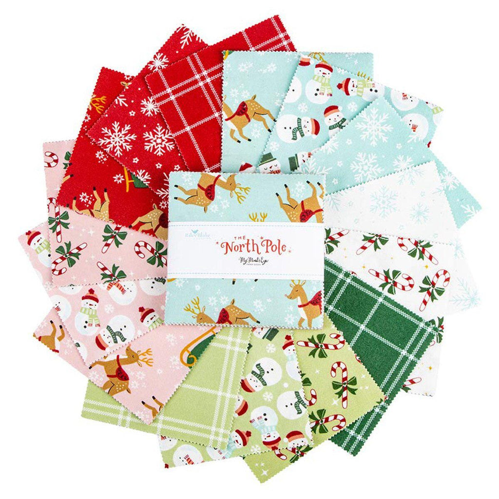Flannel The North Pole 5" Stacker by Riley Blake