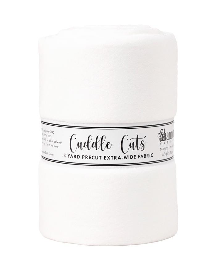 3 Yard Cuddle3 Minky 90" Cut, Quilt Backs 13 colors to choose from.