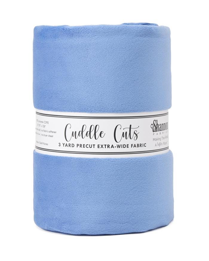 3 Yard Cuddle3 Minky 90" Cut, Quilt Backs 13 colors to choose from.