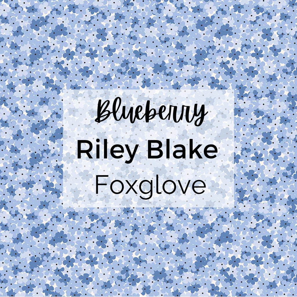 Foxglove/Hydrangea Blueberry/Riley Blake