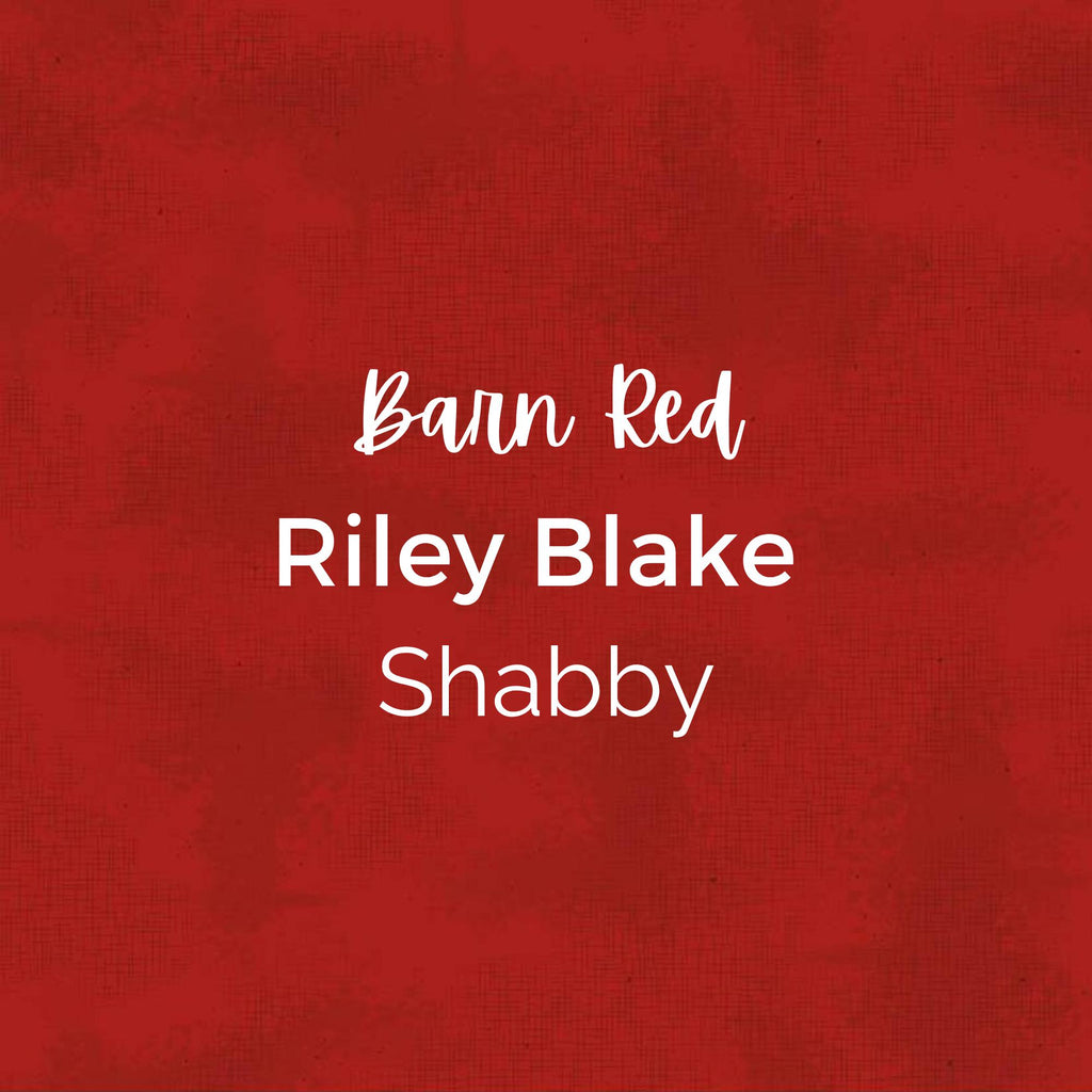Shabby/Barn Red Fabric - Riley Blake Basics Cotton, Quilting Fabric by the Yard