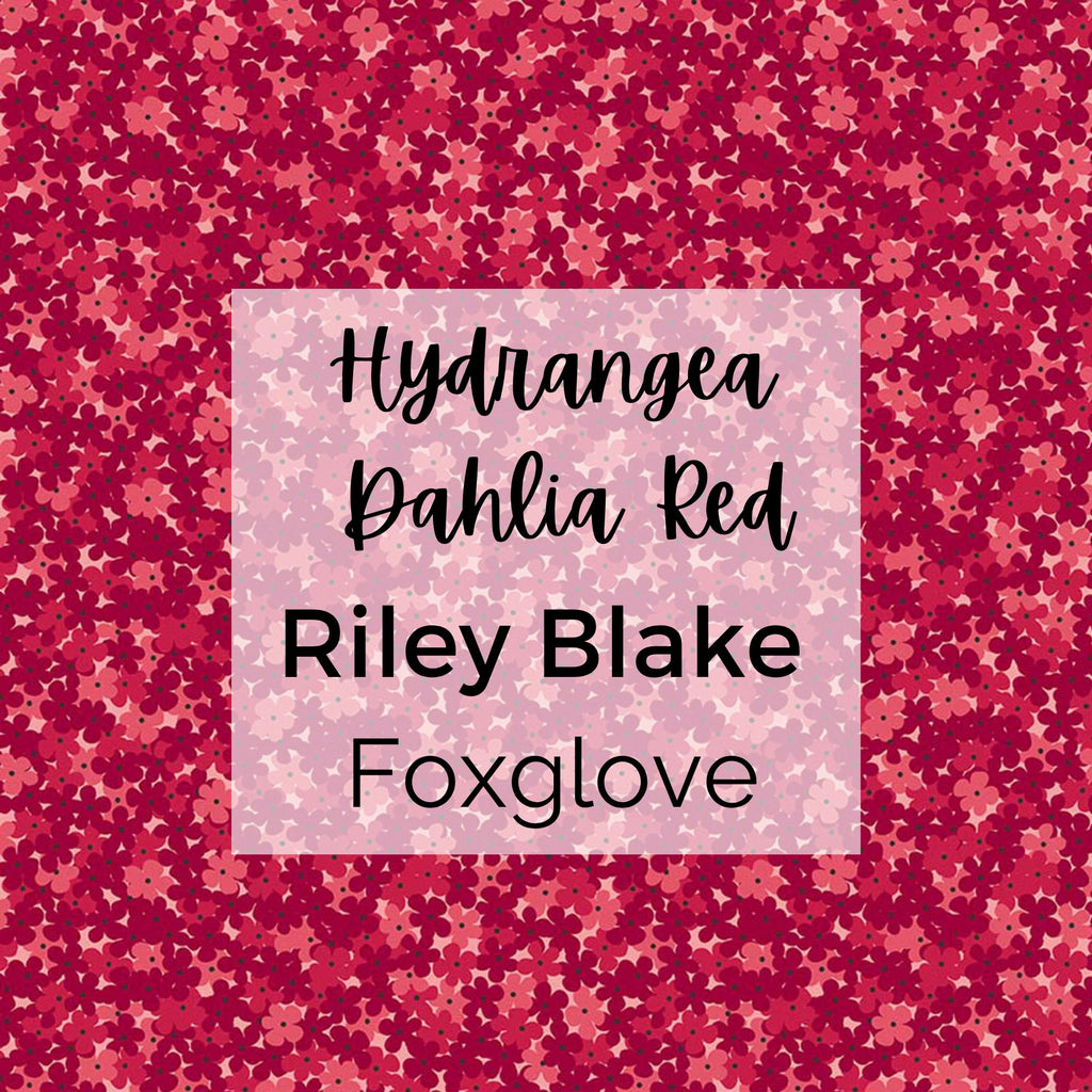 Foxglove/Hydrangea Dahlia Red/Riley Blake